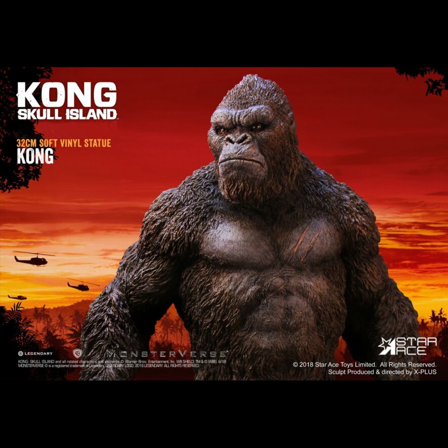 キングコング：髑髏島の巨神」 コング ソフビ スタチュー