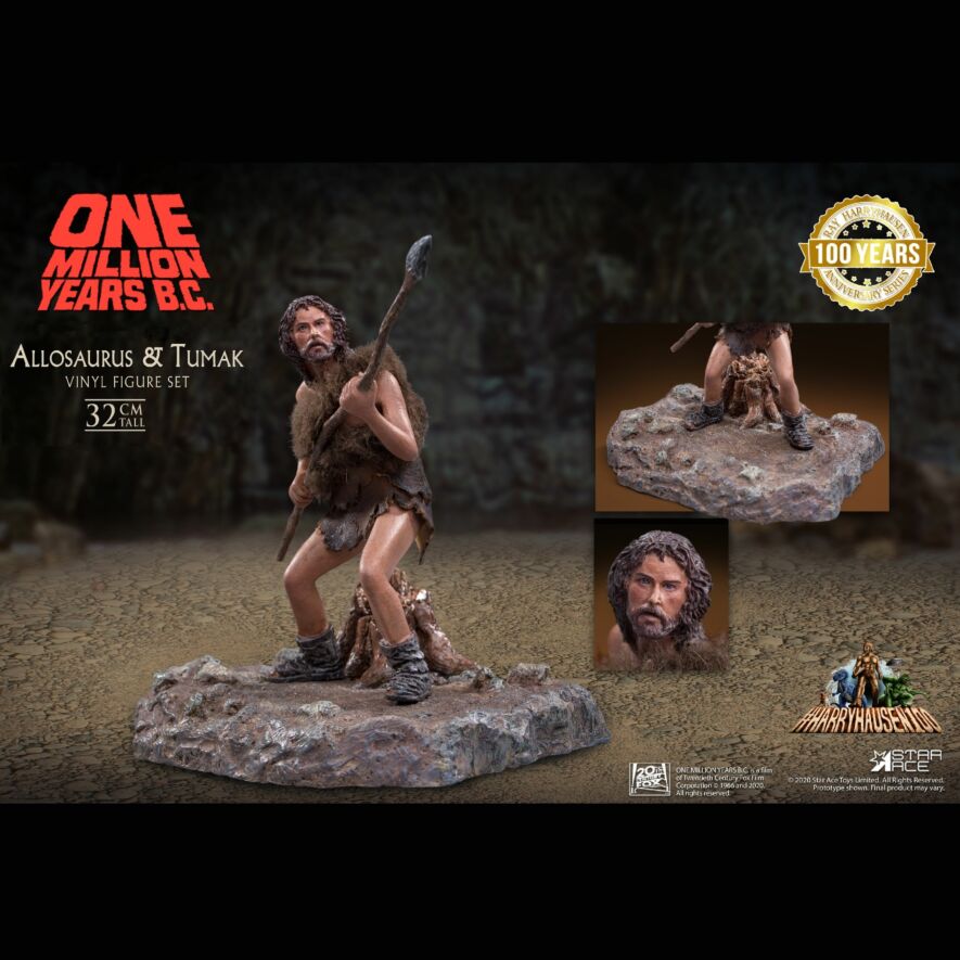 恐竜100万年』アロサウルス vs.トゥマク ソフビ フィギュア セット