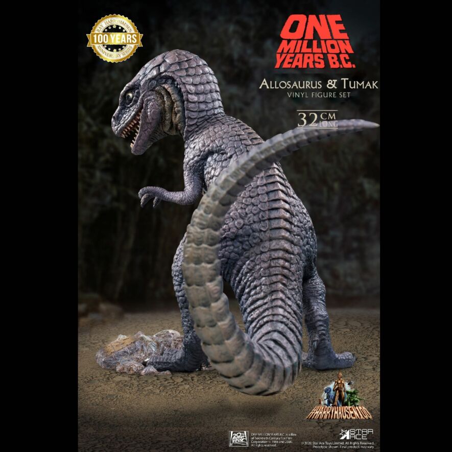 恐竜100万年』アロサウルス vs.トゥマク ソフビ フィギュア セット