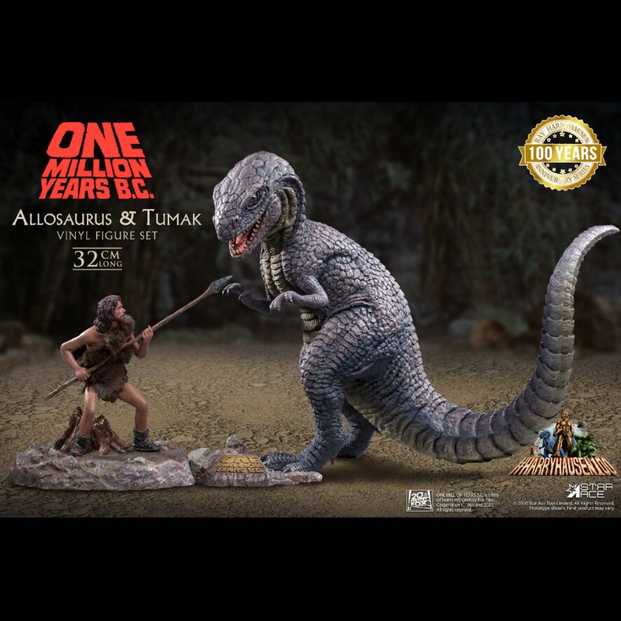 アロサウルス vs.トゥマク ソフビ フィギュア セット