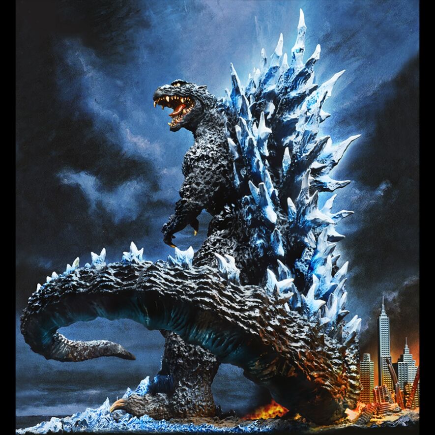 リアルマスターコレクション 酒井ゆうじ ゴジラ(2004) ポスター 少年リック Yuji Sakai Best Works Selection Godzilla(2004) Poster Version