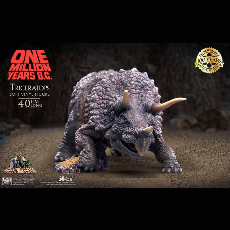 激安アウトレット 恐竜100万年』トリケラトプス vs.ロアナ ソフビ フィギュア セット その他
