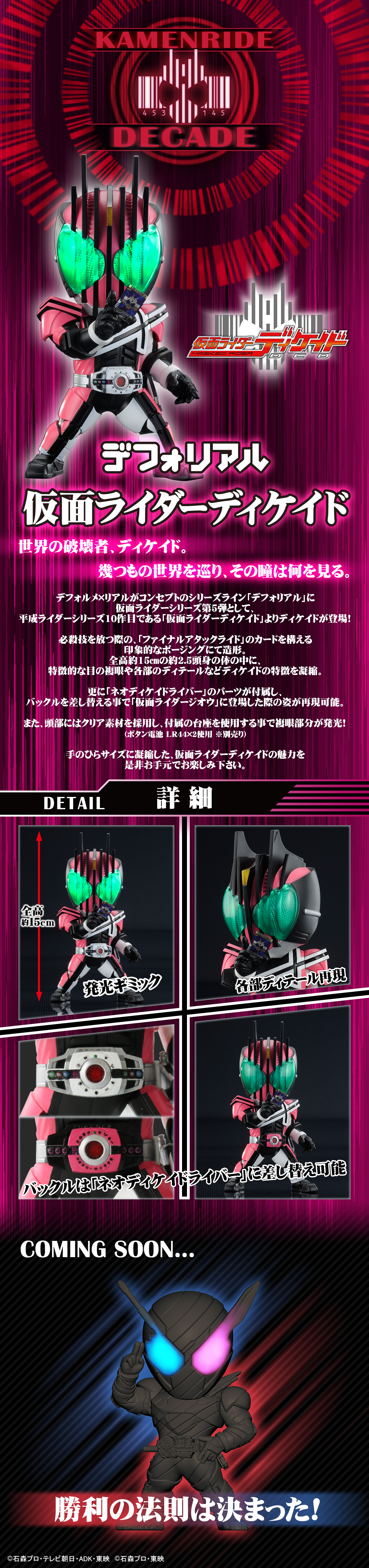 仮面ライダーディケイド 二次受付分