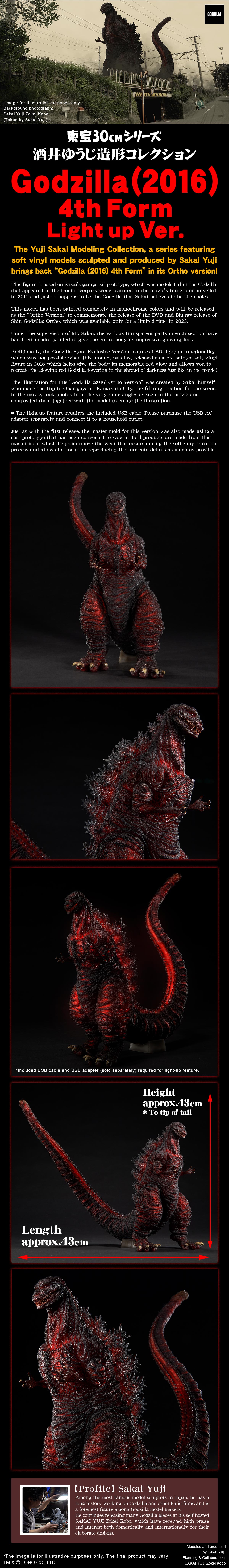 Godzilla(2016) 4th Form Light up Ver. Second production